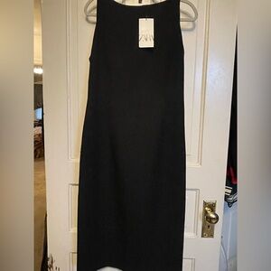 Zara NWT Elegant Black Dress